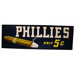 Phillies Cigar Cardboard Sign