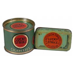 Lucky Strike Cigarette & Tobacco Tins