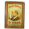 Image 1 : Henry George Cigars Embossed Tin Sign