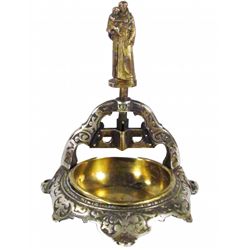 Figural Cigar Cutter, Saint Anthony Holding Child