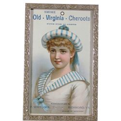 Old Virginia Cheroots Cardboard String Hanger