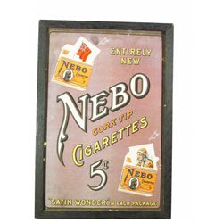 Nebo Cork Tip Cigarettes Paper Sign