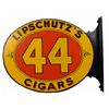 Image 1 : Lipschutz's "44" Cigars Steel Flange Sign