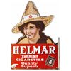 Image 1 : Helmar Cigarettes Porcelain Flange Sign