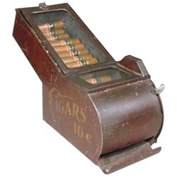 Coin Operated 10 Cent Cigar Vendor