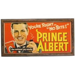Prince Albert Tobacco Trolley Car Sign