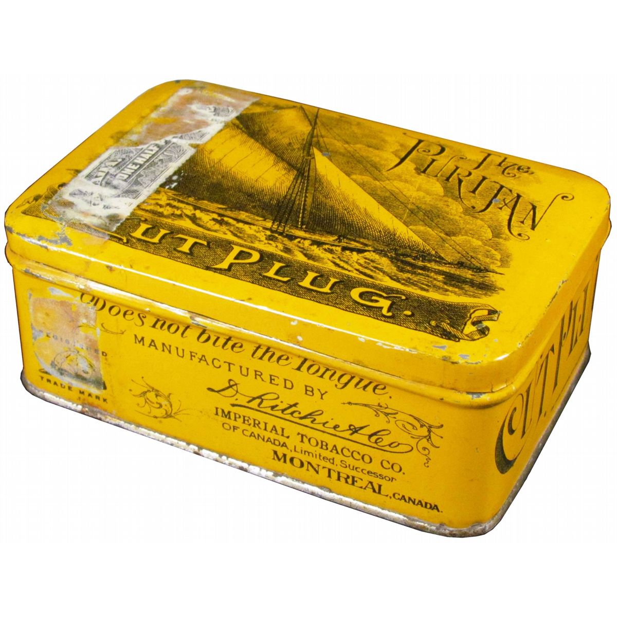 The Puritan Cut Plug Tobacco Tin
