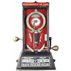 Electricity is Life One Cent Coin Operated Machine
