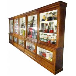 Five Section Drug Store Cabinet