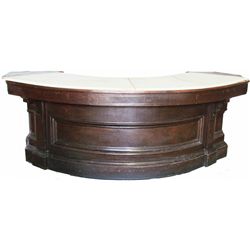 Marble Top Curved Store Counter