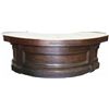 Image 1 : Marble Top Curved Store Counter