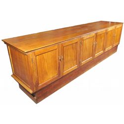 Oak Country Store Counter with 6 doors