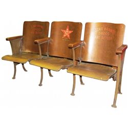 Star Brand Shoes Theatre Style Bench Seat