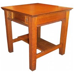 Oak Library Table