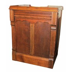 Quarter Sawn Oak Eastlake Cabinet