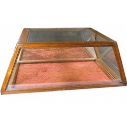 Trapazoid Shaped Oak Showcase