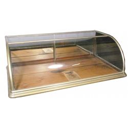 German Nickel Curved Table Top Display Case