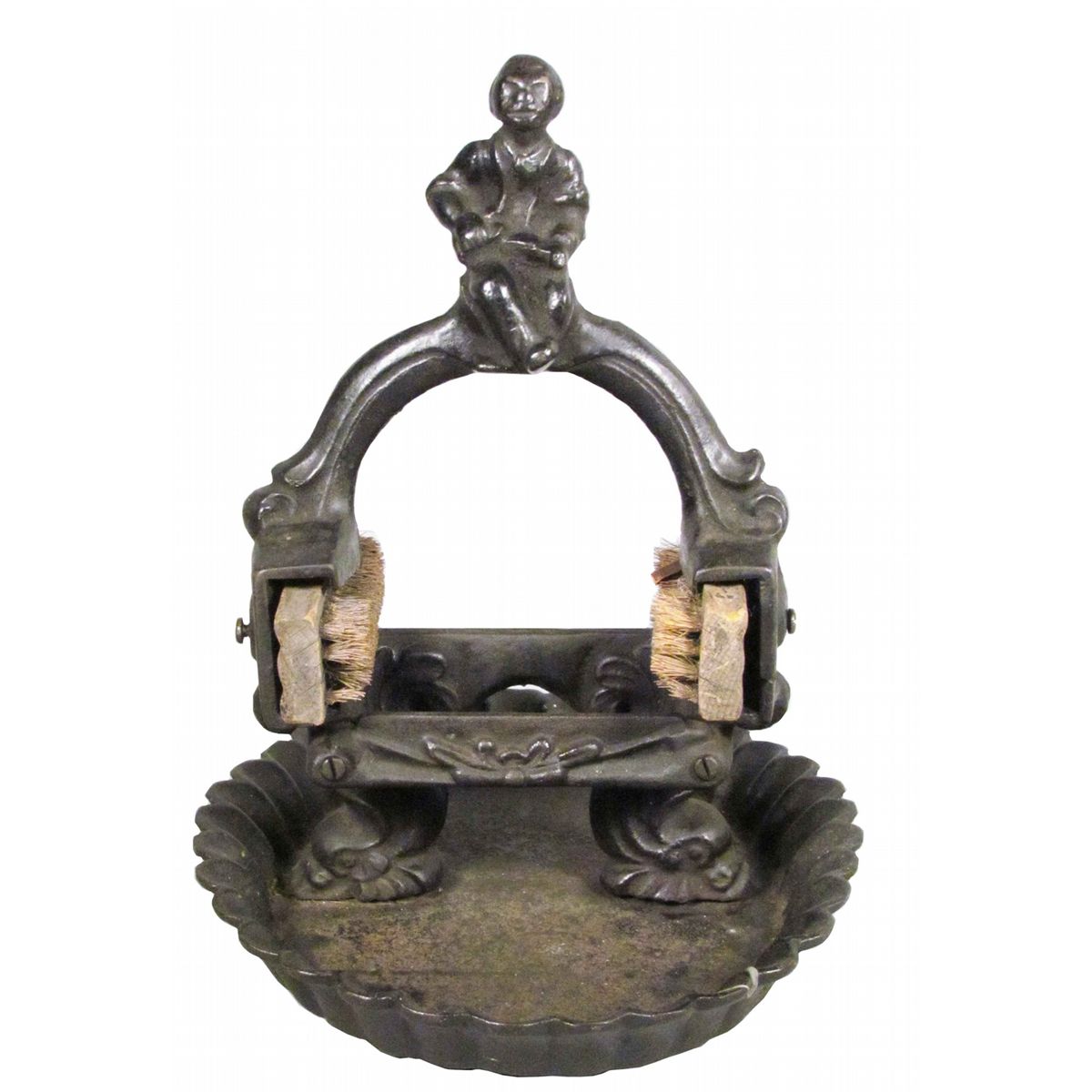 Black Americana Image Cast Iron Boot Scraper