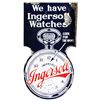 Image 1 : Ingersol Watches Heavy Porcelain Flange Sign