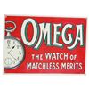 Image 1 : Omega Watches Embossed Tin Sign
