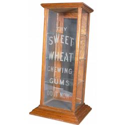 Sweet Wheat Chewing Gum Glass Display Case