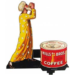 Hills Bros Coffee Die Cut Easel Back Store Display