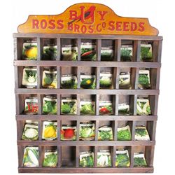 Ross Bros. Co. Seed Wood Store Display