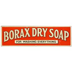 Borax Dry Soap Embossed Tin Sign