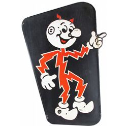 Reddy Killowat Die Cut Porcelain Sign