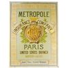 Image 1 : Metropole Insurance Company Tin Sign