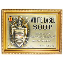 White Label Soup Tin Sign for Amour Packing Co.