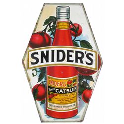 Snider's Tomato Catsup Embossed Tin Sign