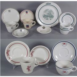 Ford Motor and GM Detroit Dinnerware