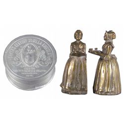 Baker's Chocolates Cast Iron Bookends & Tin Box