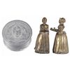 Image 1 : Baker's Chocolates Cast Iron Bookends & Tin Box