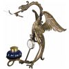 Image 1 : Unusual Gothic Eagle Inkwell Watch & Pen Holder