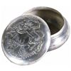 Image 1 : Silver Plated Devil Motif Collar Button Case