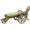 Image 1 : Brass Devil Motif Match Holder on Wheels