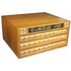 Corticelli Silk Spool Cabinet