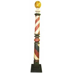 1900's Wood Barber Pole