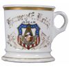Image 1 : Fraternal Shaving Mug, Builder Motif