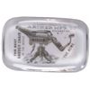 Image 1 : Glass Advertising Paper Weight Acme Barber Chair