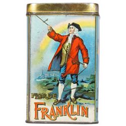 Flor De Franklin Cigar Tin for 25 Count Cigars