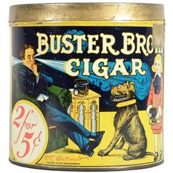 Buster Brown 2 for 5 Cent Cigar Tin for 50 Cigars