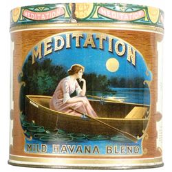 Extremely Rare Tin Version Meditation Cigar Tin