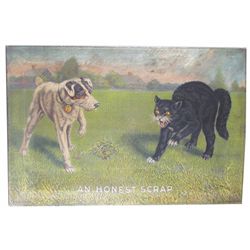 Honest Scrap Tobacco Canvas Advertising Sign