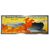 Image 1 : Railway Express Self Framed Celluloid Sign