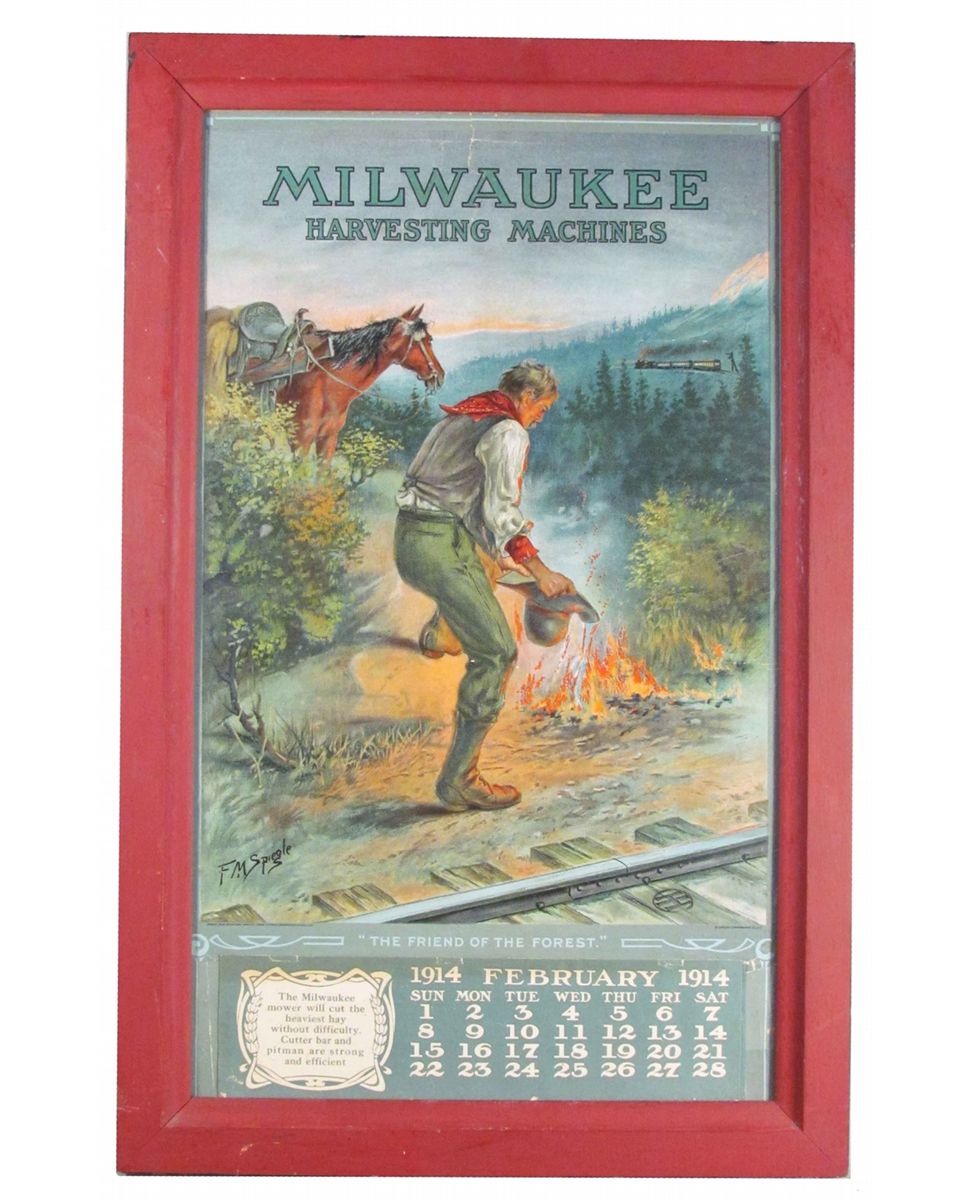 1914 Calendar for Milwaukee Harvesting Machines