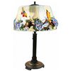 Image 1 : Pairpoint Puffy Table Lamp with Butterflies