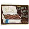 Image 1 : White Label 5 Cent Cigars Self Framed Tin Sign